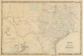 A CIVIL WAR ERA ANTIQUE MAP, "