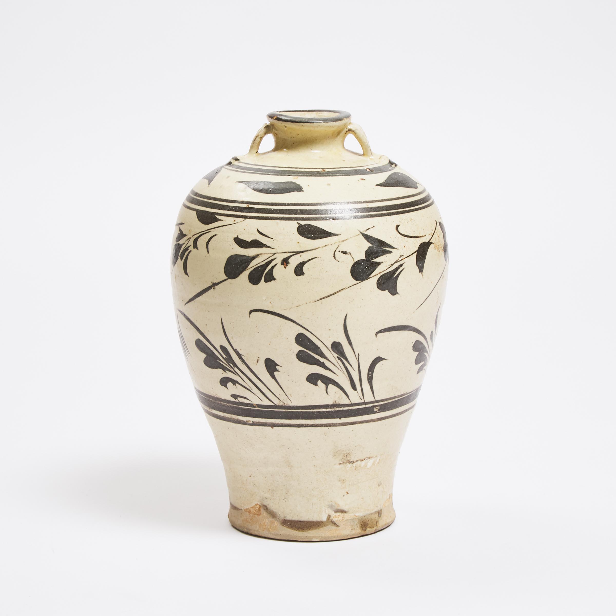 A Cizhou Vase, Meiping, Yuan