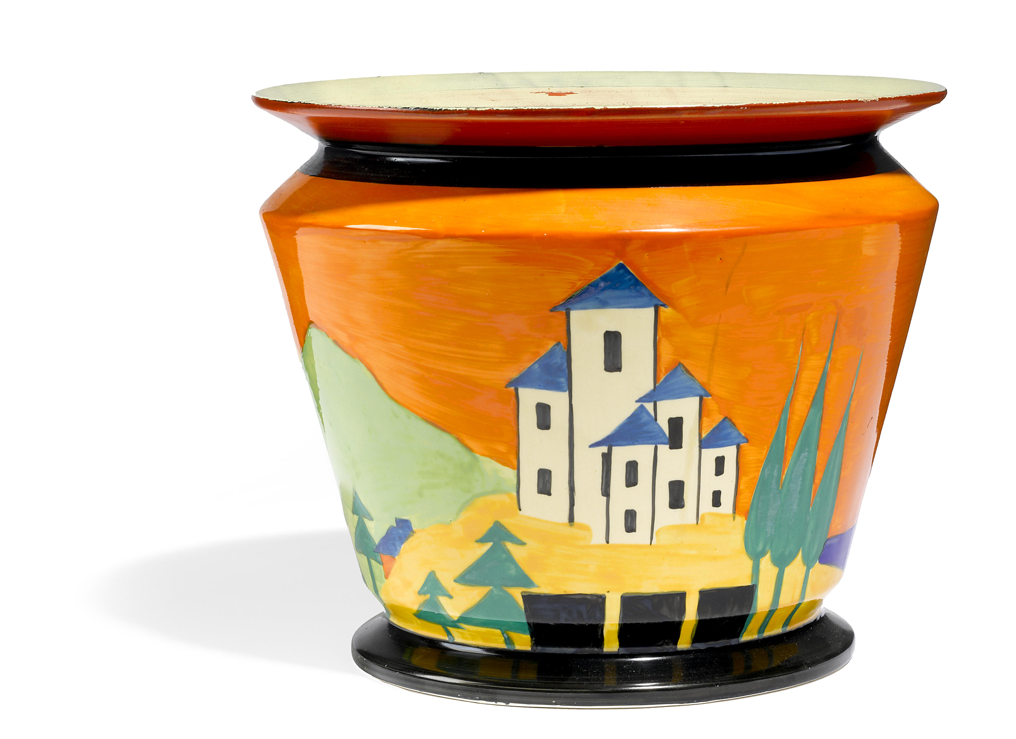 A Clarice Cliff Applique Lucerne