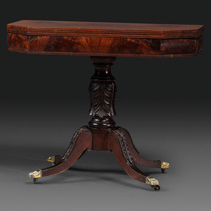 A Classical Carved and Brass