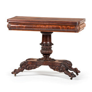 A Classical Carved Mahogany