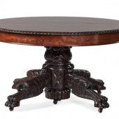 A Classical Carved Mahogany Ex