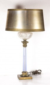 A CLASSICAL STYLE GLASS TABLE