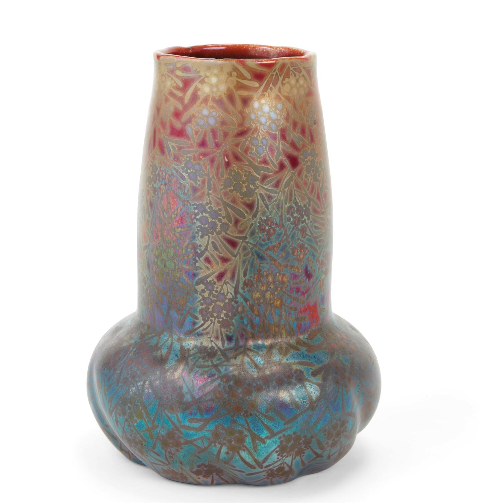 A CLEMENT MASSIER IRIDESCENT GLAZED