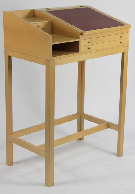 A clerk's desk designed by Rud