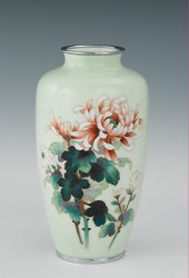 A Cloisonne Chrysanthemum Vase