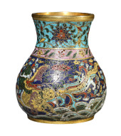 A CLOISONNÉ ENAMEL 'AUSPICIOUS