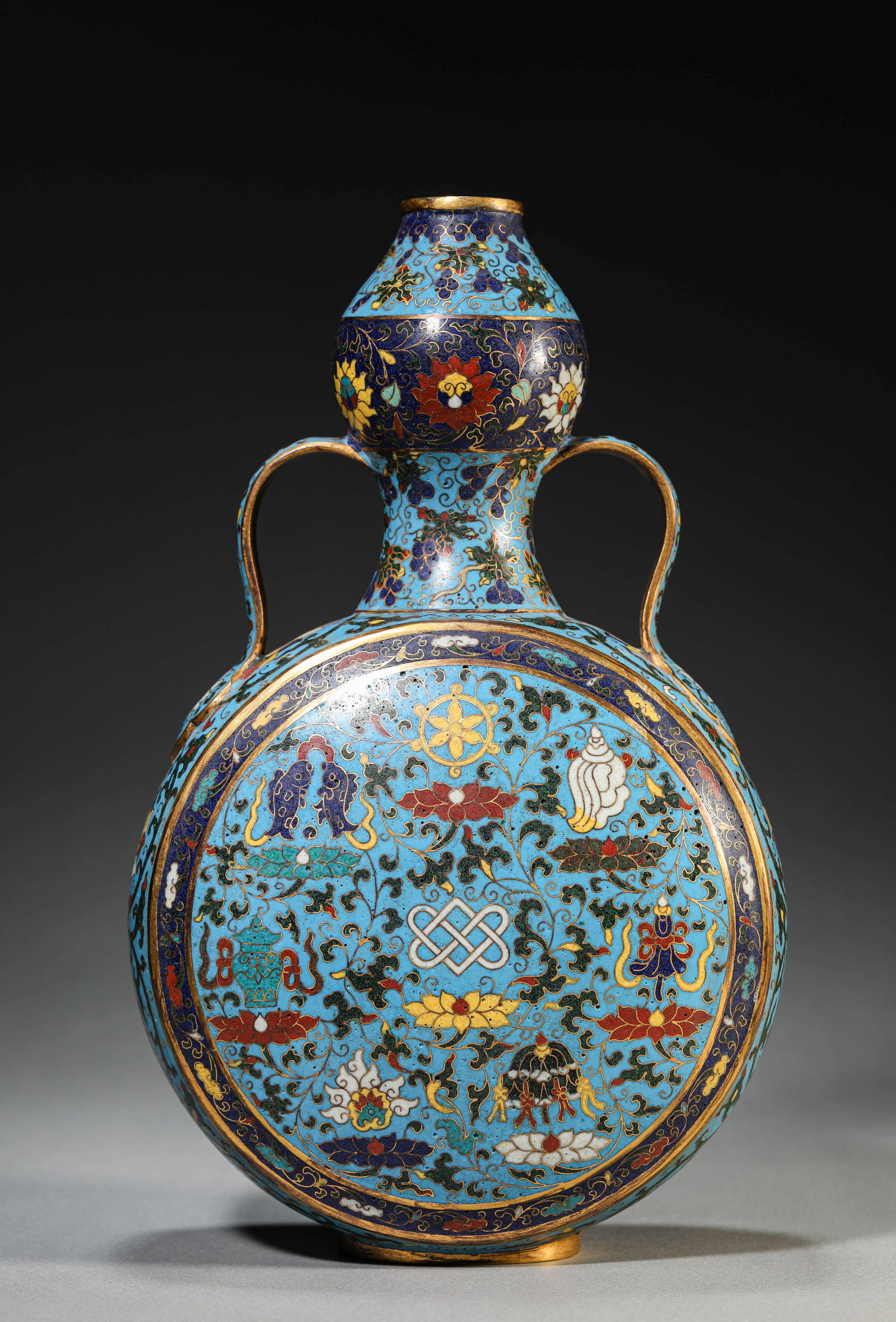 A CLOISONNÉ ENAMEL 'FLORAL AND