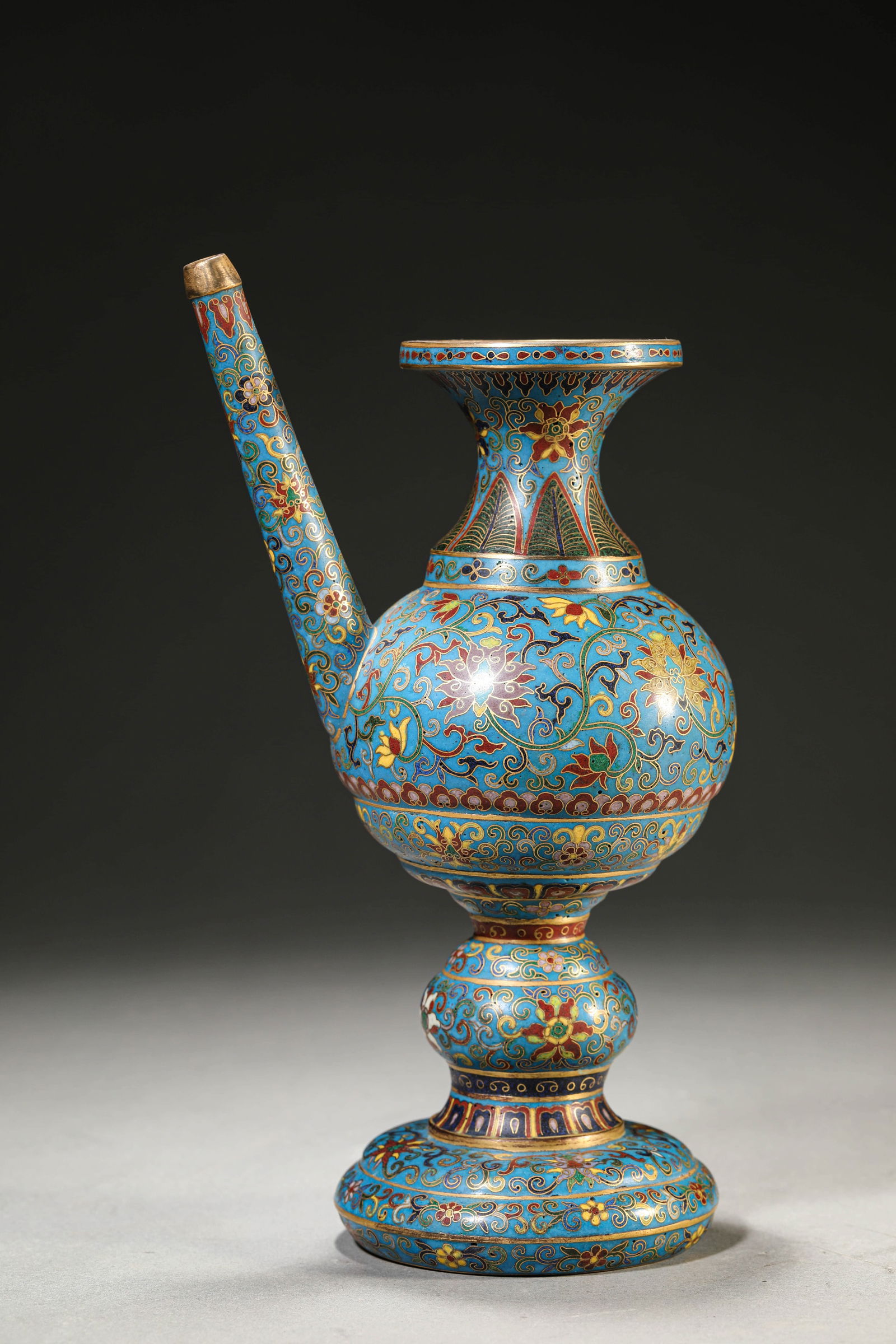 A CLOISONNÉ ENAMEL 'LOTUS'