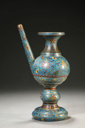 A CLOISONNÉ ENAMEL 'LOTUS' DEC