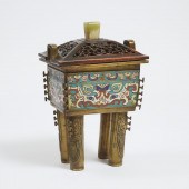 A Cloisonné Enamel Rectangular