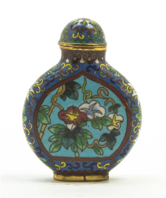 *A Cloisonne Enamel Snuff Bottle of