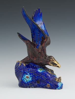 A Cloisonne Enameled Eagle and