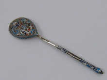 A cloisonne enamelled Russian
