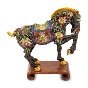 A Cloisonné Horse (Chinese, 20th