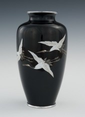 A Cloisonne Vase with Flying C