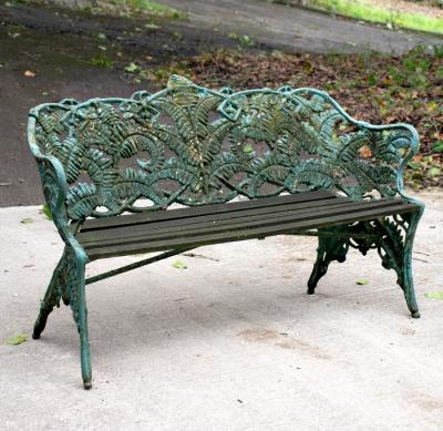 A Coalbrookdale cast iron fern