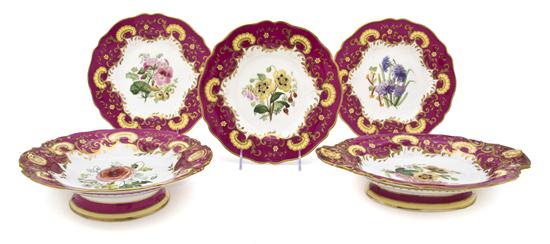 A Coalport Partial Dessert