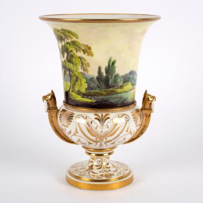 A Coalport two-handled