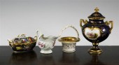 A Coalport two handled vase an