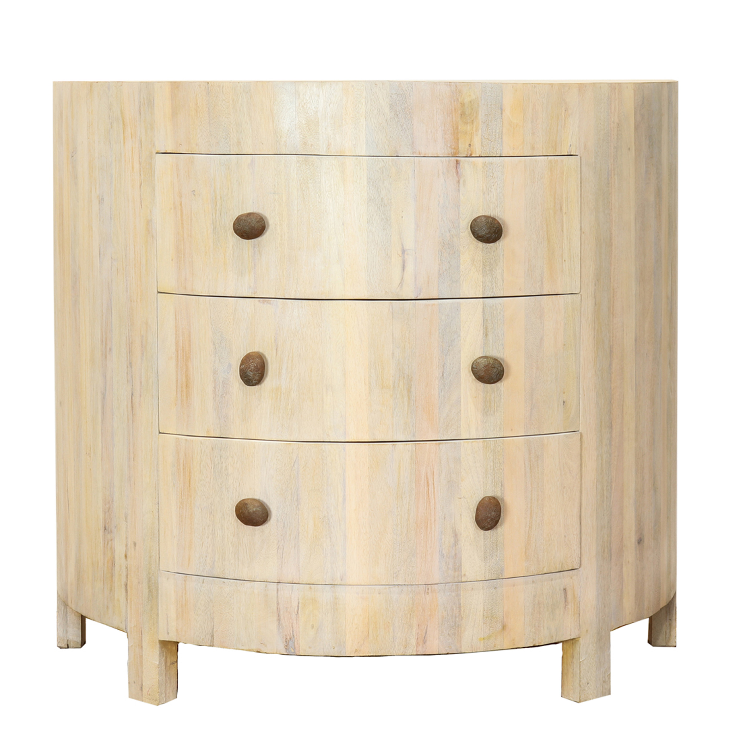A COASTAL CONTEMPORARY LIMED WOOD