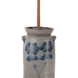 A Cobalt Decorated 1 1/2 Gallon