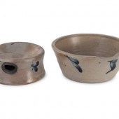 A Cobalt Decorated Stoneware M