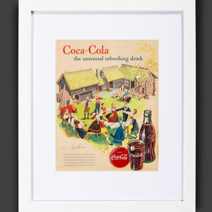 A Coca-Cola Advertising Maquette 