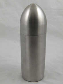 A cocktail shaker by Dunhill in