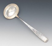 A Coin Silver Punch Ladle by A