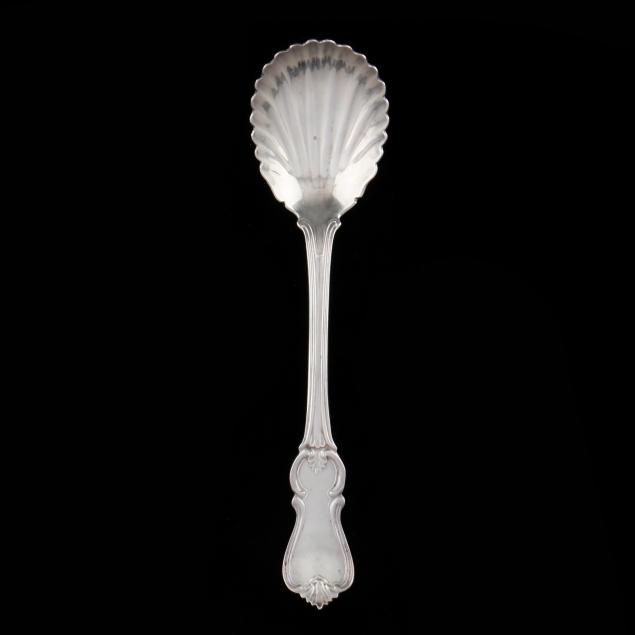 A COIN SILVER SUGAR SPOON, RETAILED