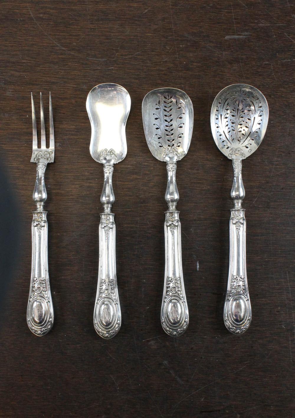 A COIN SILVER TANKARD AND SET OF