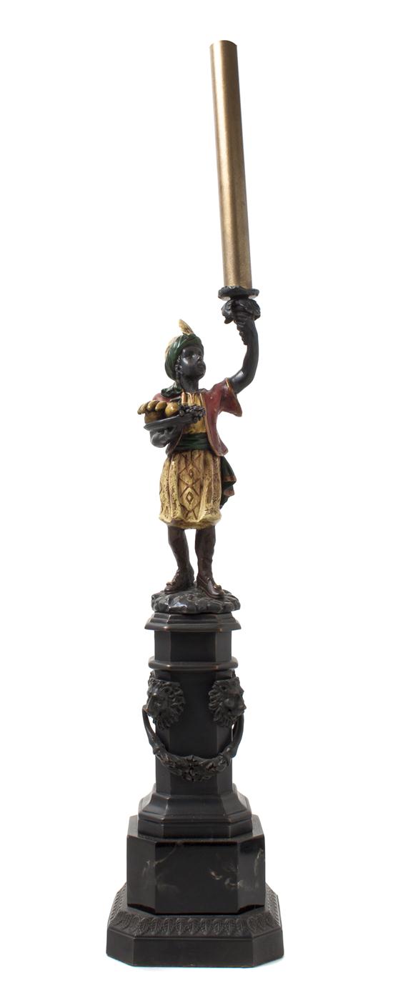 A Cold Painted Bronze Figural