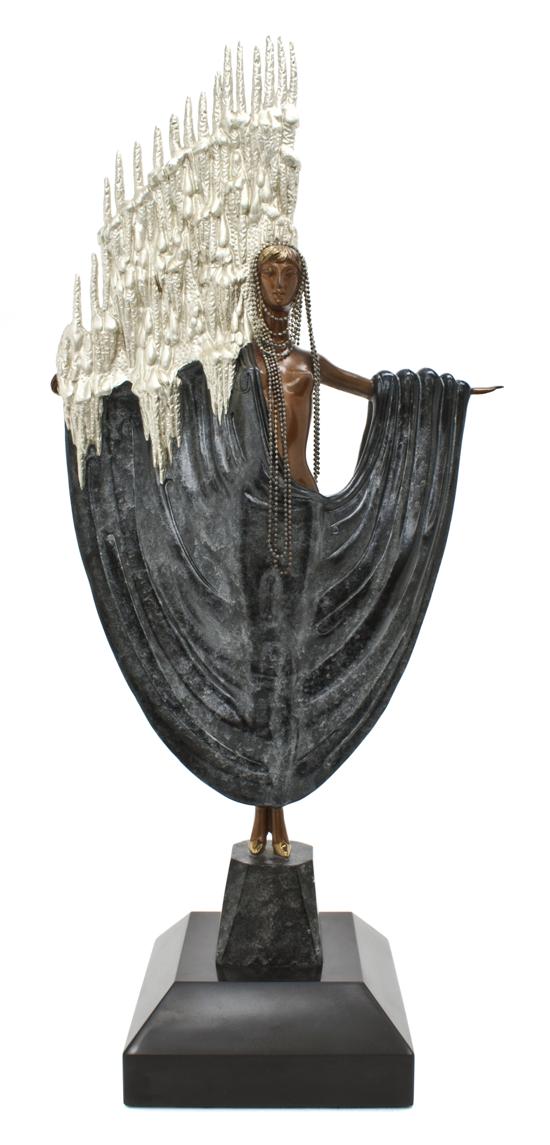 A Cold Painted Bronze Figure