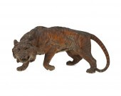 A COLD-PAINTED METAL TIGERA co
