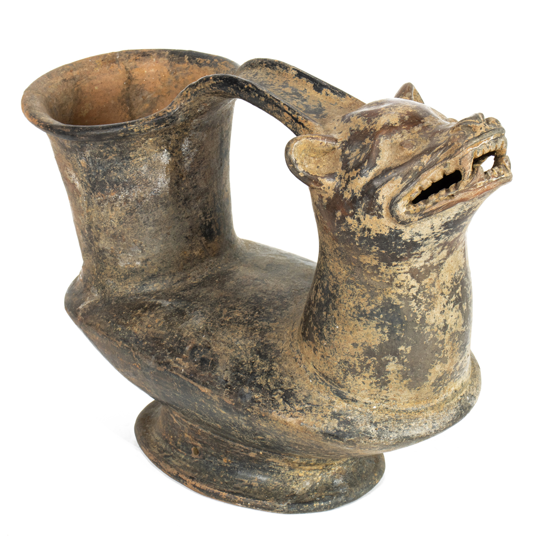 A COLIMA BLACKWARE VESSEL WITH A