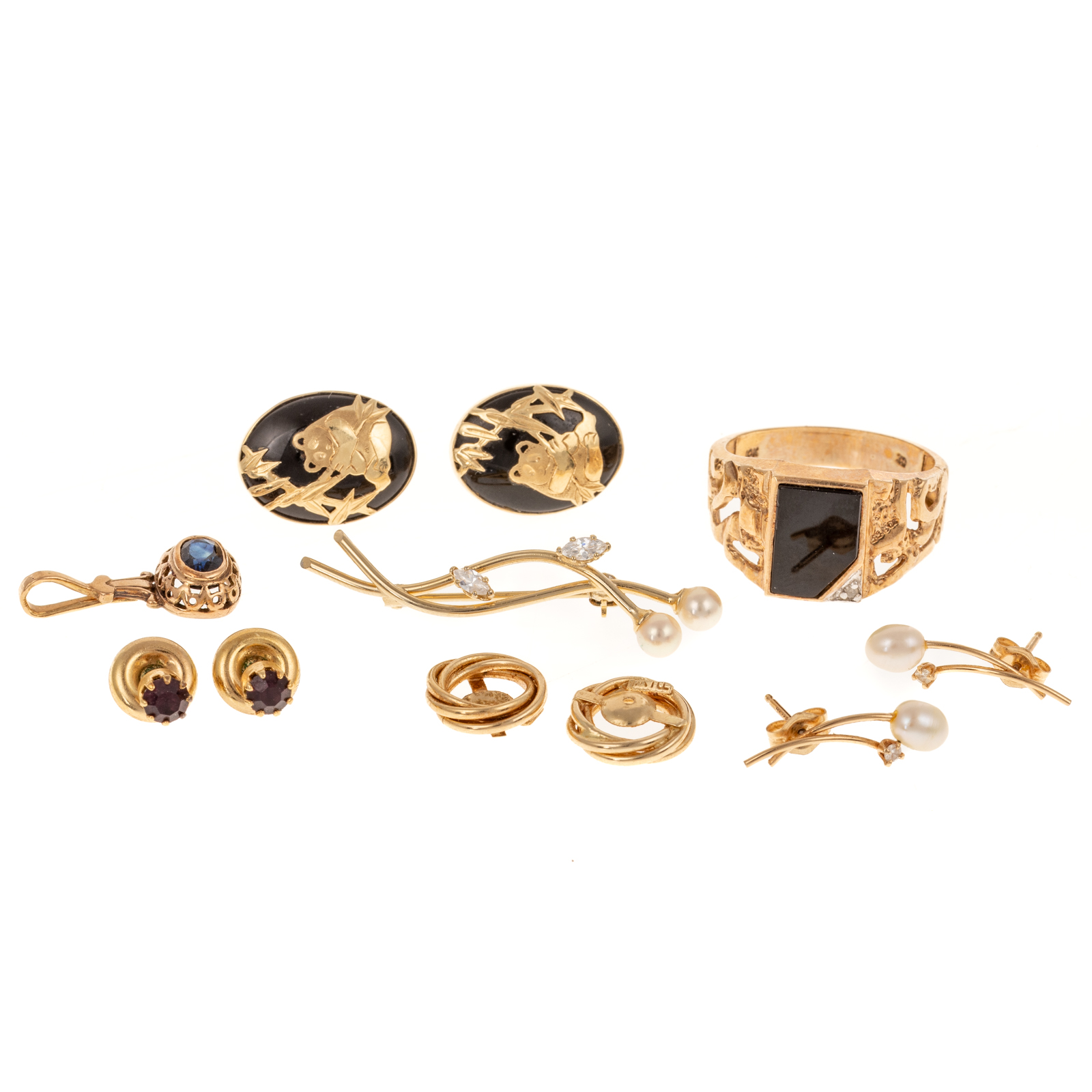 A COLLECTION EARRINGS, PINS &