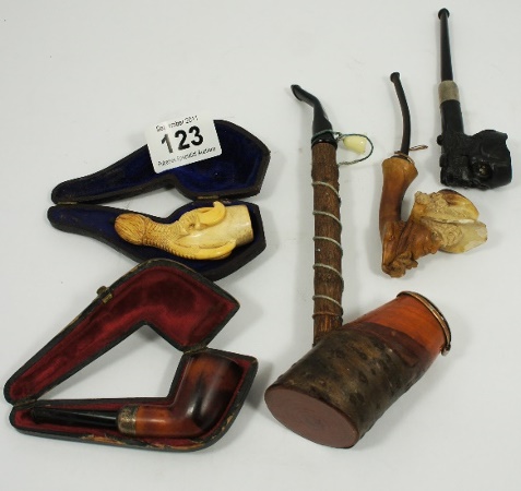 A collection Fine Antique Pipes