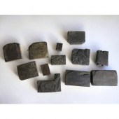 A COLLECTION OF 12 ANTIQUE FIN