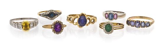 *A Collection of 14 Karat Gold