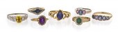 *A Collection of 14 Karat Gold