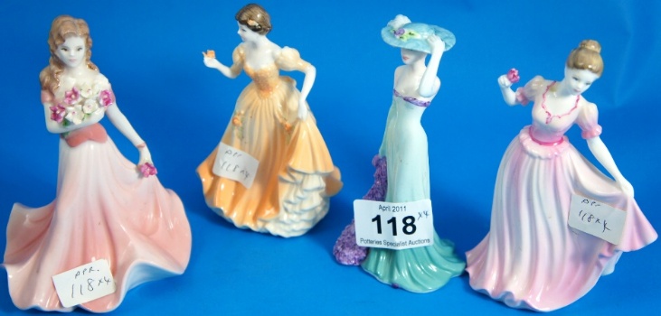 A collection of 4 Coalport