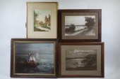 A COLLECTION OF (4) FRAMED ART