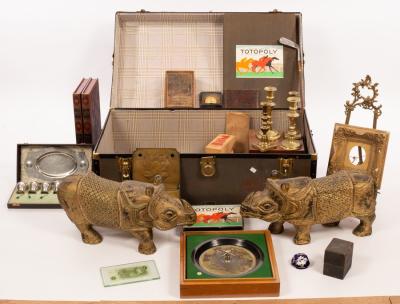 A collection of attic sundries