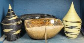 A COLLECTION OF BASKETS AND WO