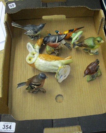A collection of Beswick Birds to