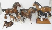 A collection of Beswick Horses