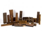 A collection of boxwood plaste