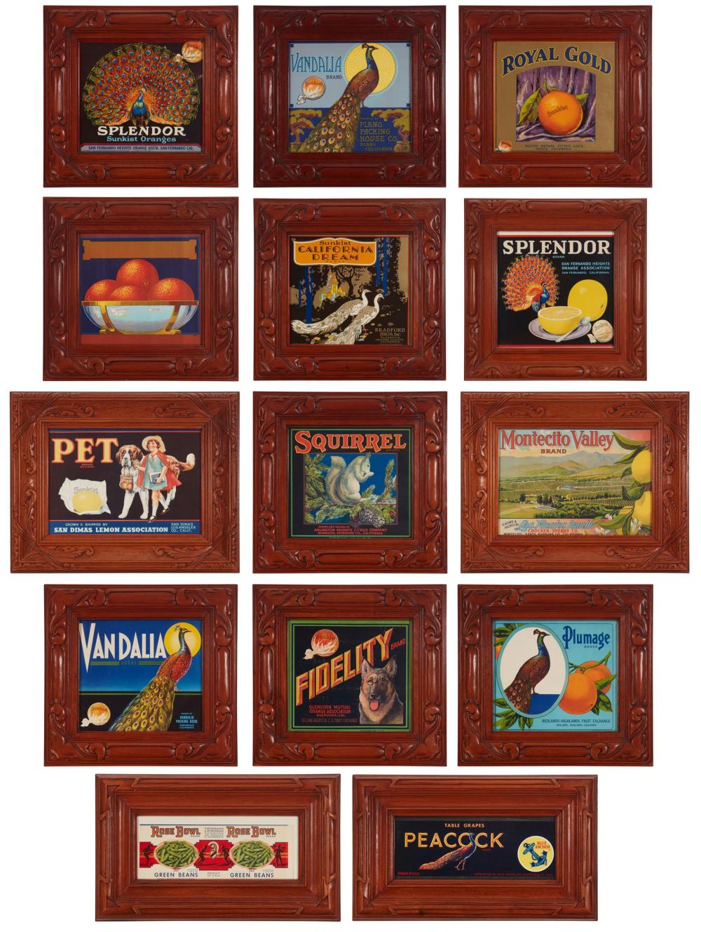 A COLLECTION OF CALIFORNIA ORANGE
