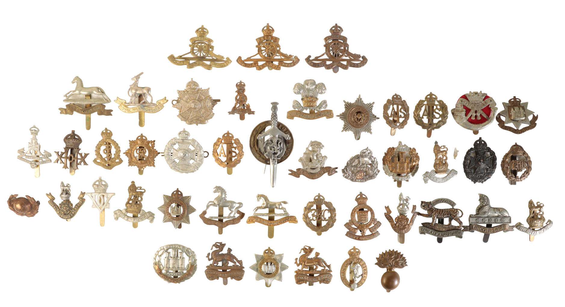 A COLLECTION OF CAP BADGES,